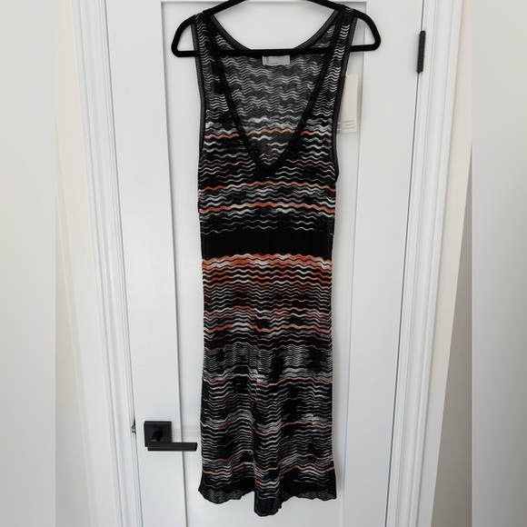 Missoni NWT Zigzag Knit Dress / Swim Cover-Up | Italian 48 | Resort Beachwear - Picture 3 of 7